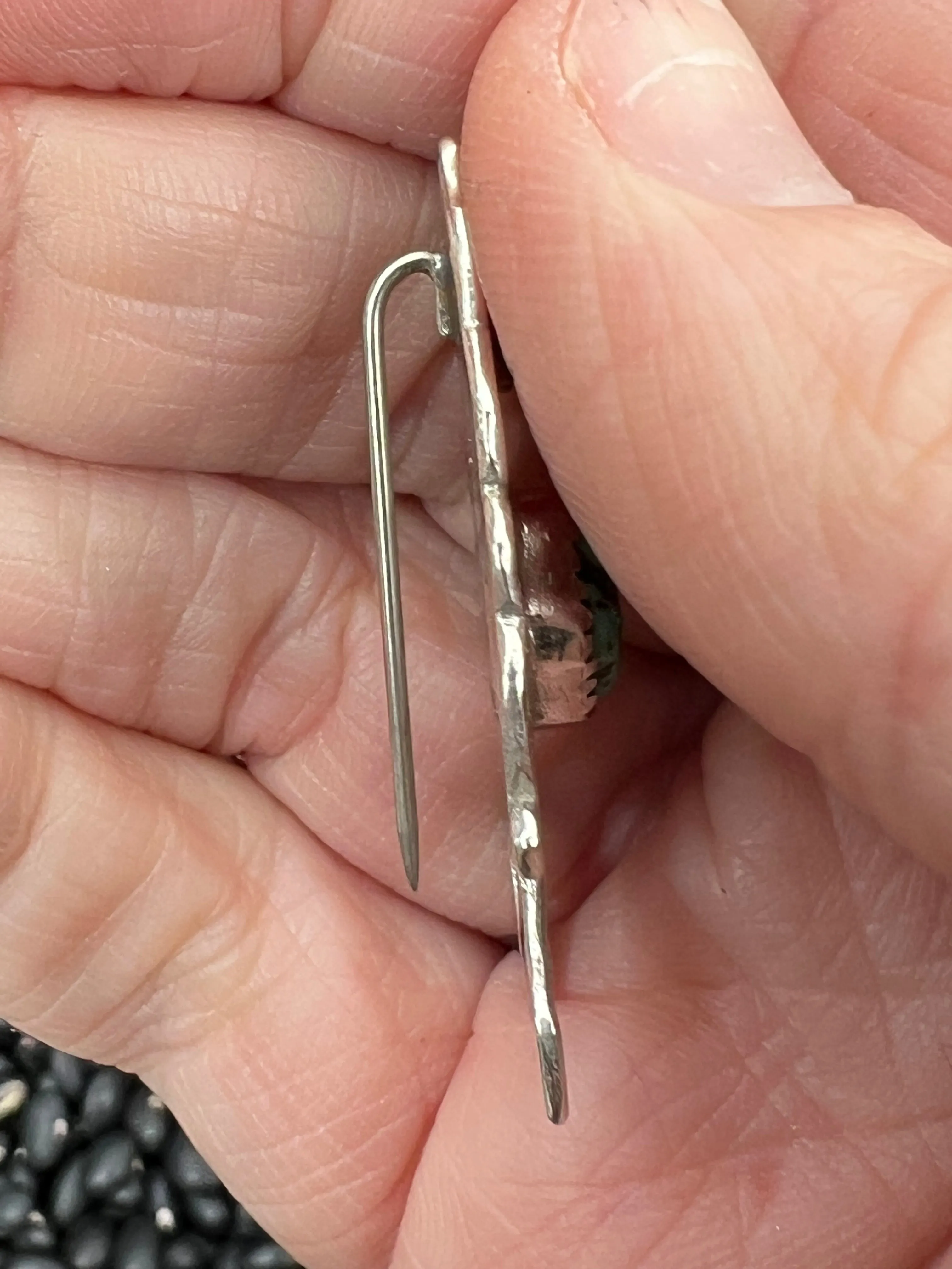 Hand Stamped Big Foot Pendant or Hat Pin