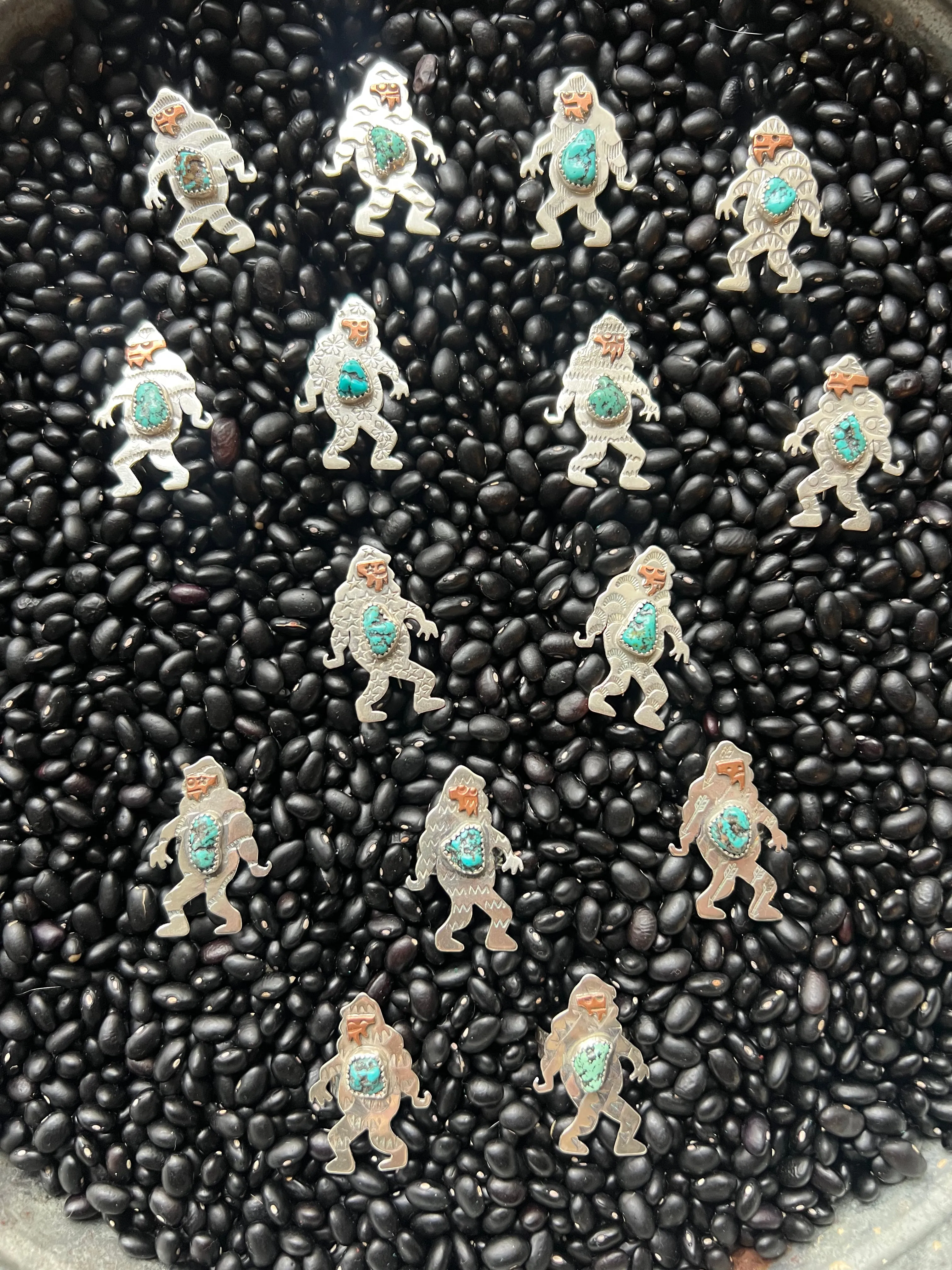 Hand Stamped Big Foot Pendant or Hat Pin