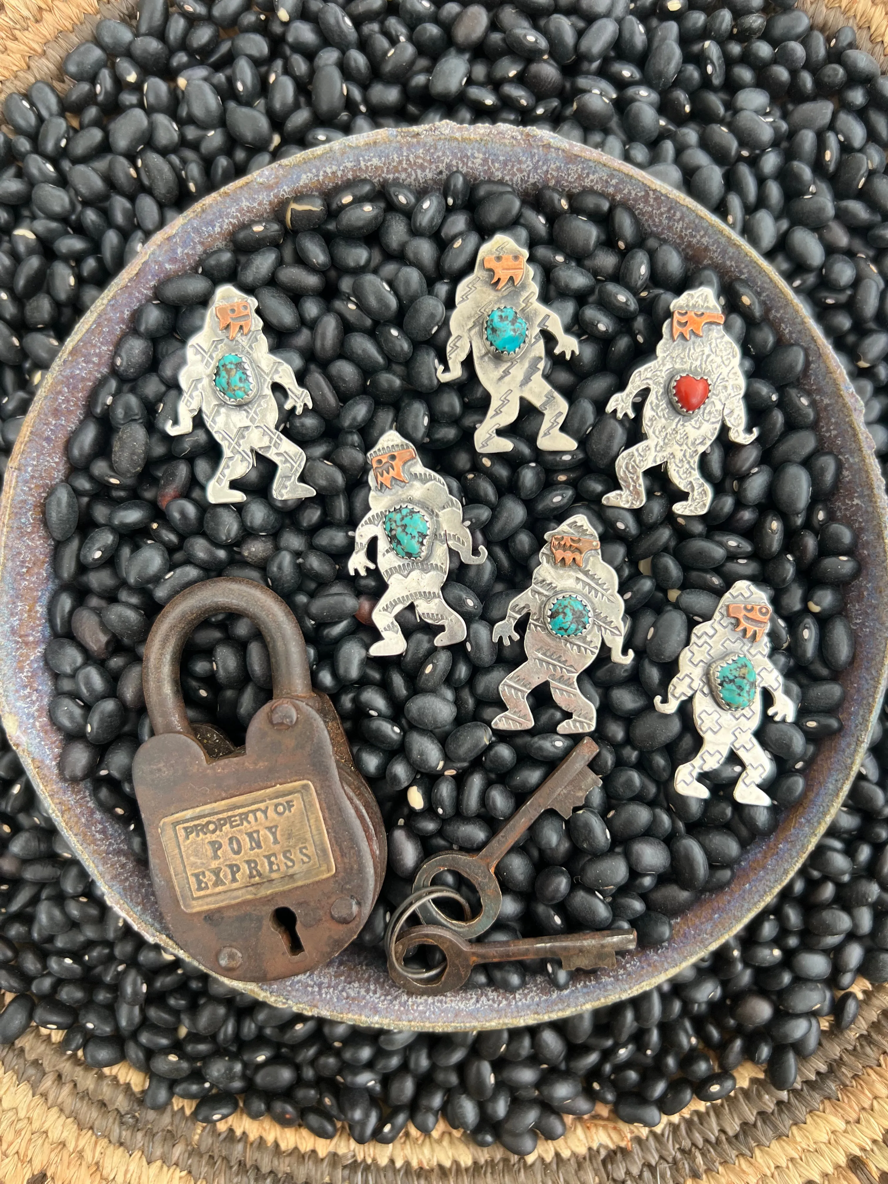 Hand Stamped Big Foot Pendant or Hat Pin
