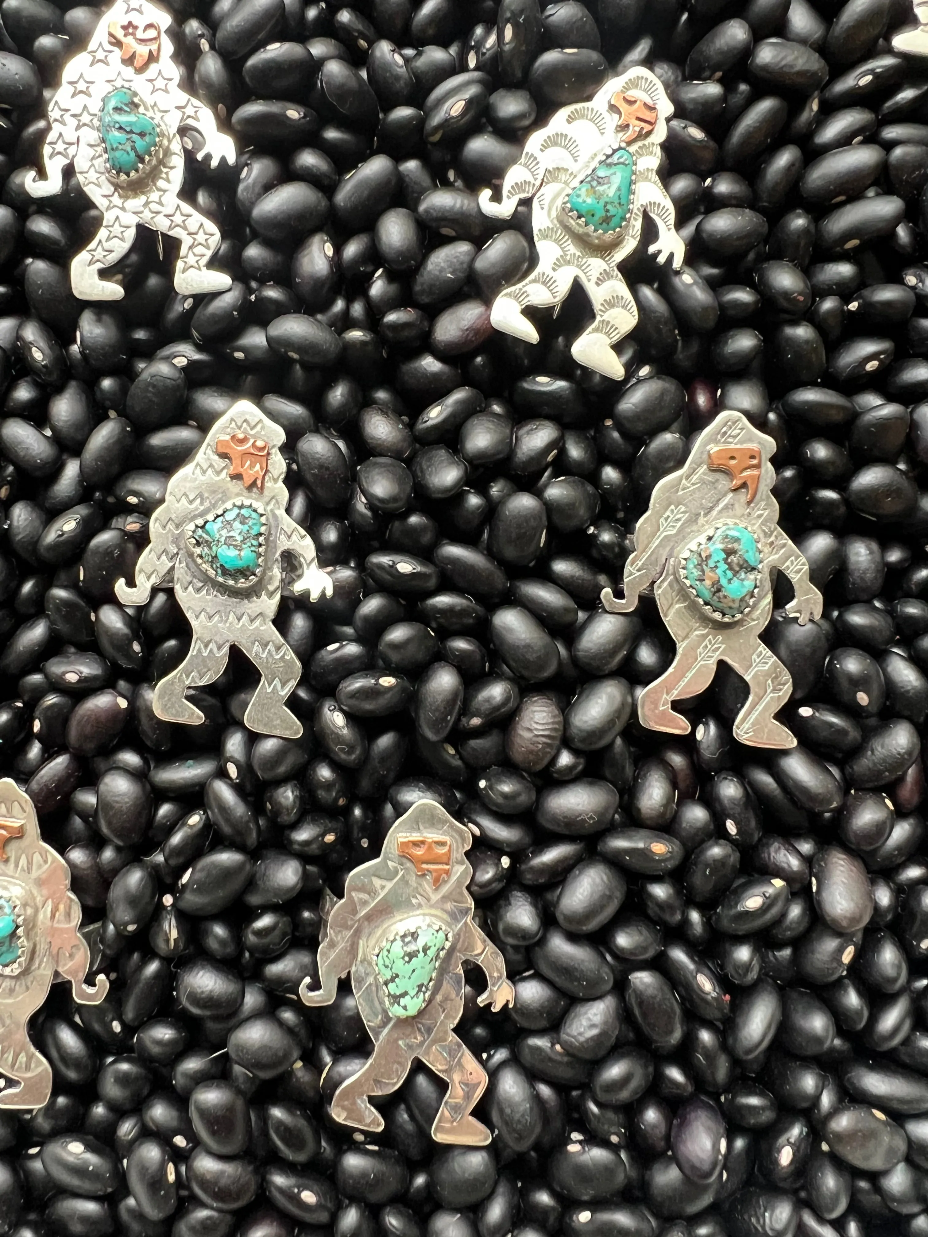 Hand Stamped Big Foot Pendant or Hat Pin