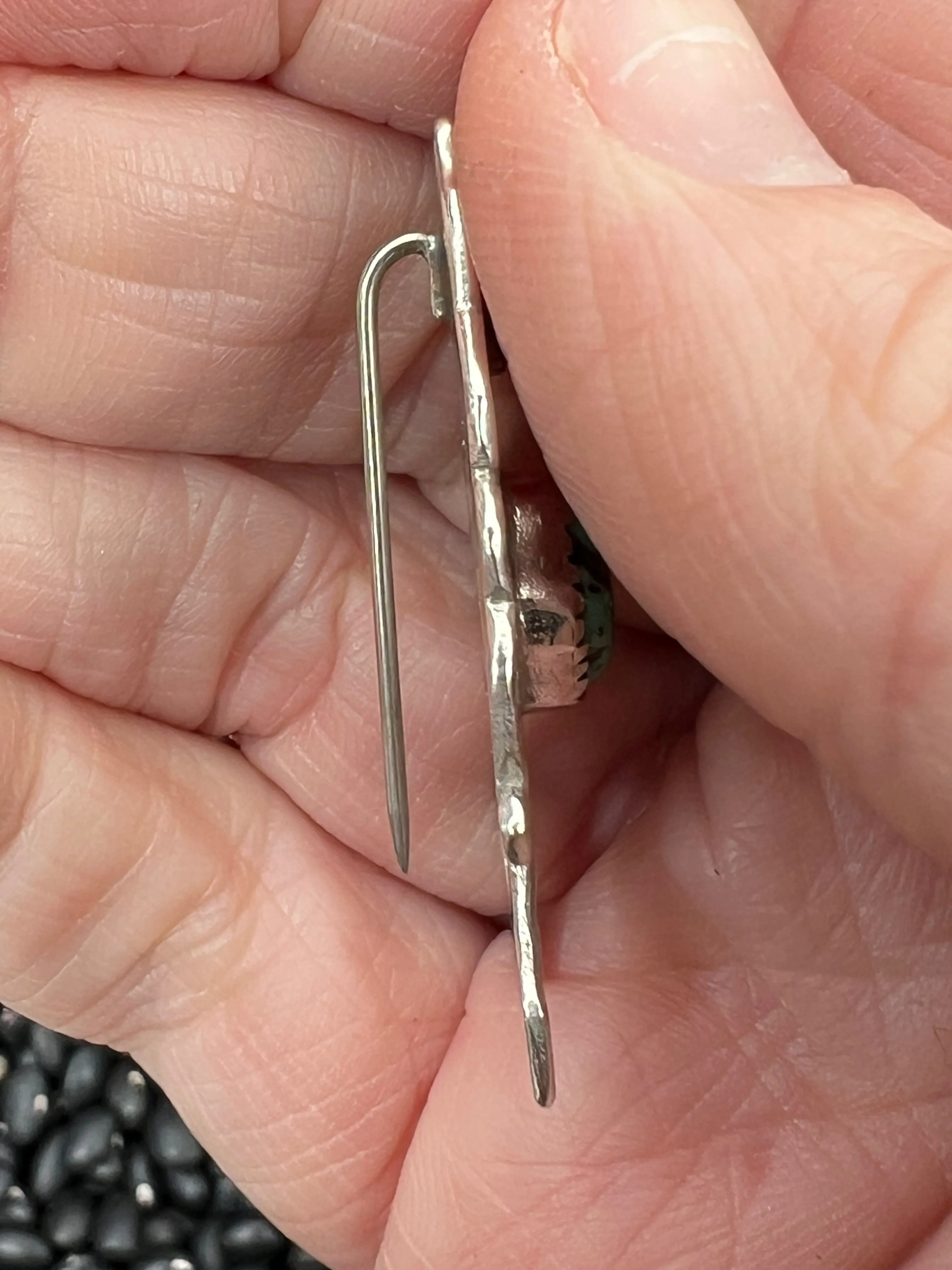Hand Stamped Big Foot Pendant or Hat Pin