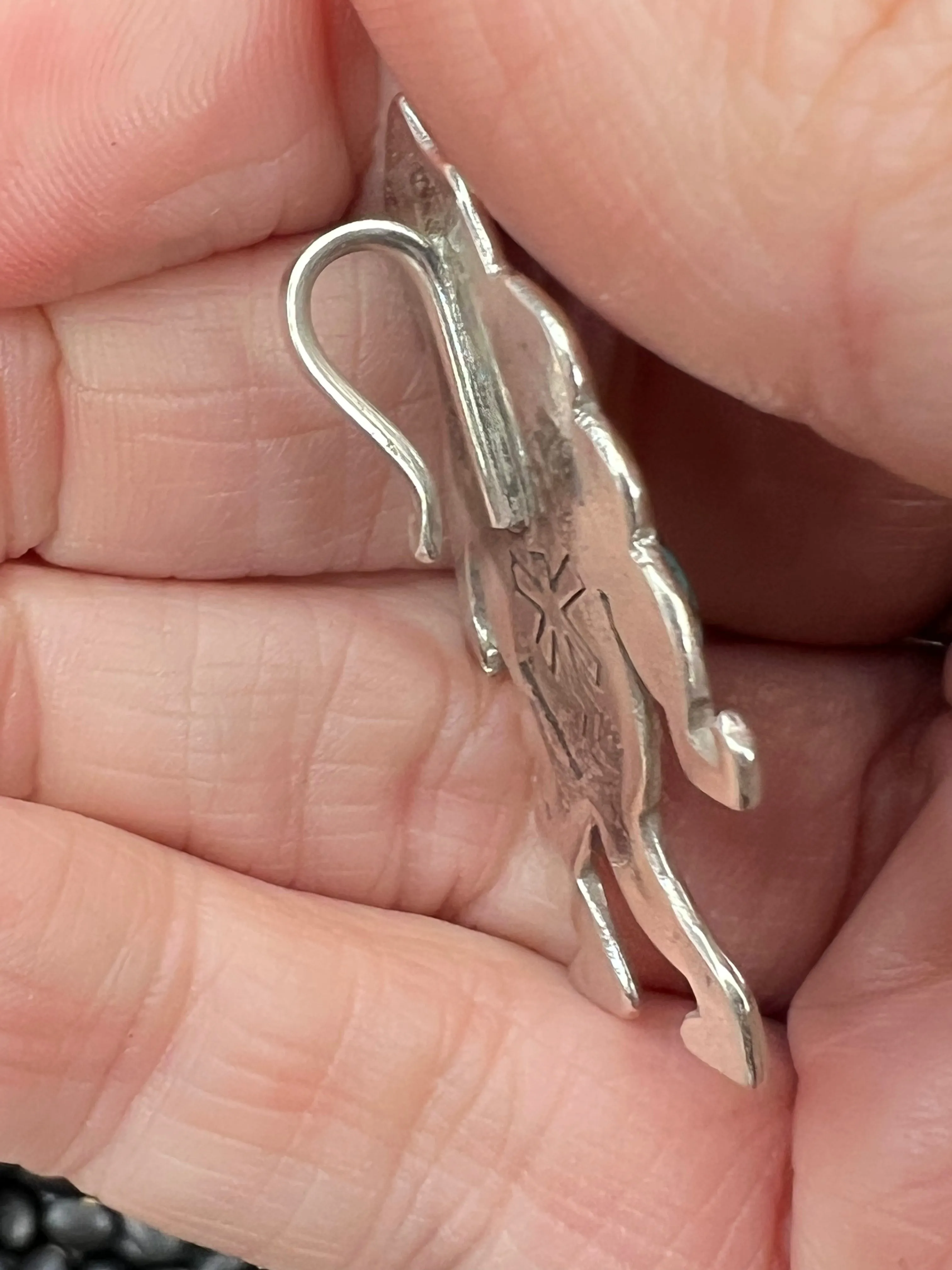 Hand Stamped Big Foot Pendant or Hat Pin