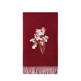 Handcrafted Su Embroidery Cashmere Scarf Warm Winter 200x70cm