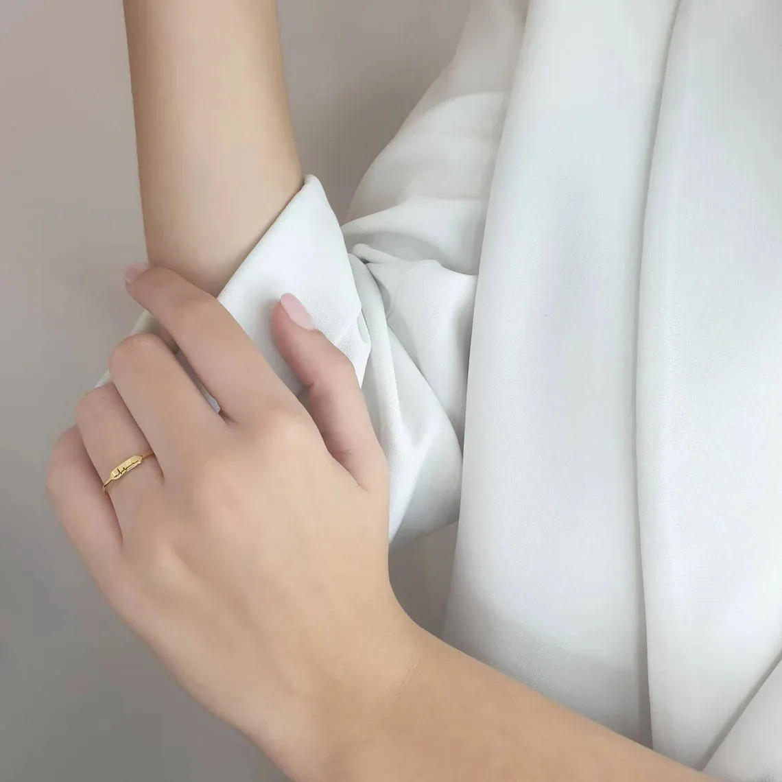 Heartbeat Ring Made Of 14K Solid Gold