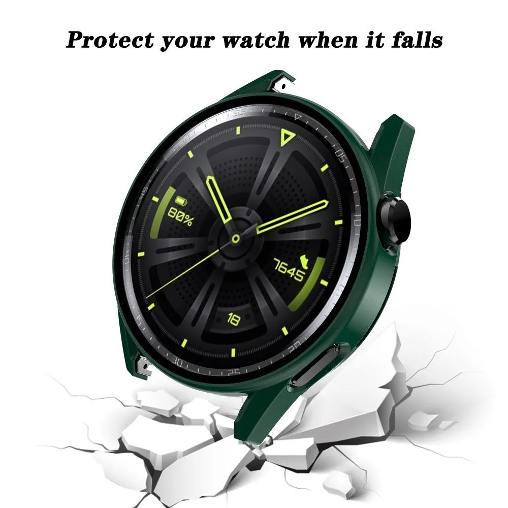 Huawei Watch GT 3 (46mm) electroplating frame with tempered glass - Dark Green