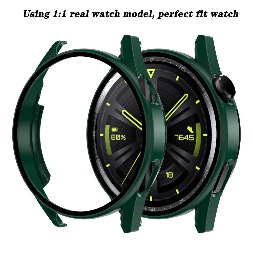 Huawei Watch GT 3 (46mm) electroplating frame with tempered glass - Dark Green