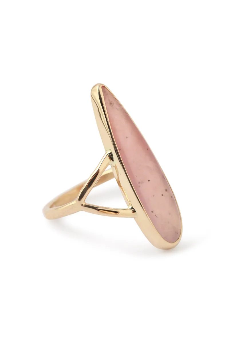 Hydrogrossular Garnet Split Band Ring