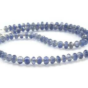 Iolite and Labradorite Necklace with Sterling Silver Trigger Clasp