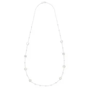 IPPOLITA Rock Candy® Mixed Ball and Stone Station Necklace in Clear Quartz and Mother-of-Pearl