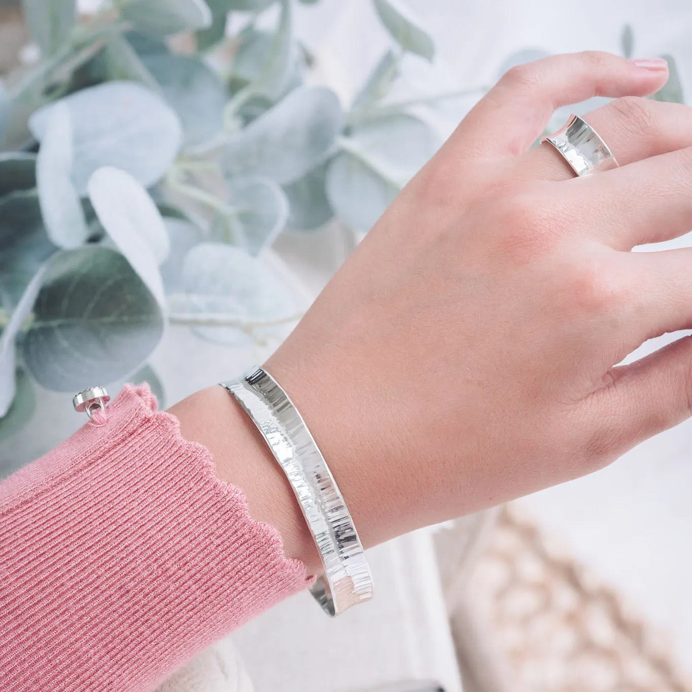 Jules Silver Bangle