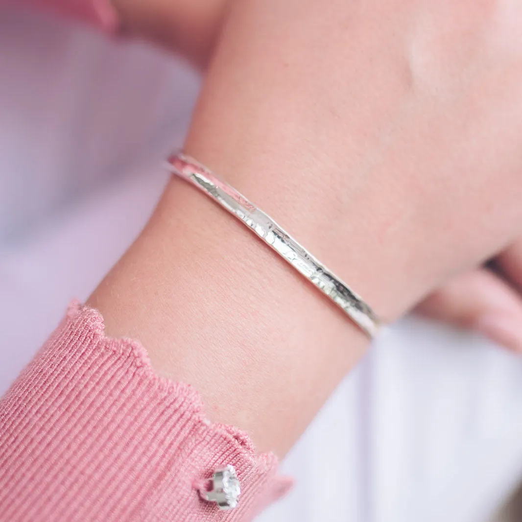Jules Silver Bangle