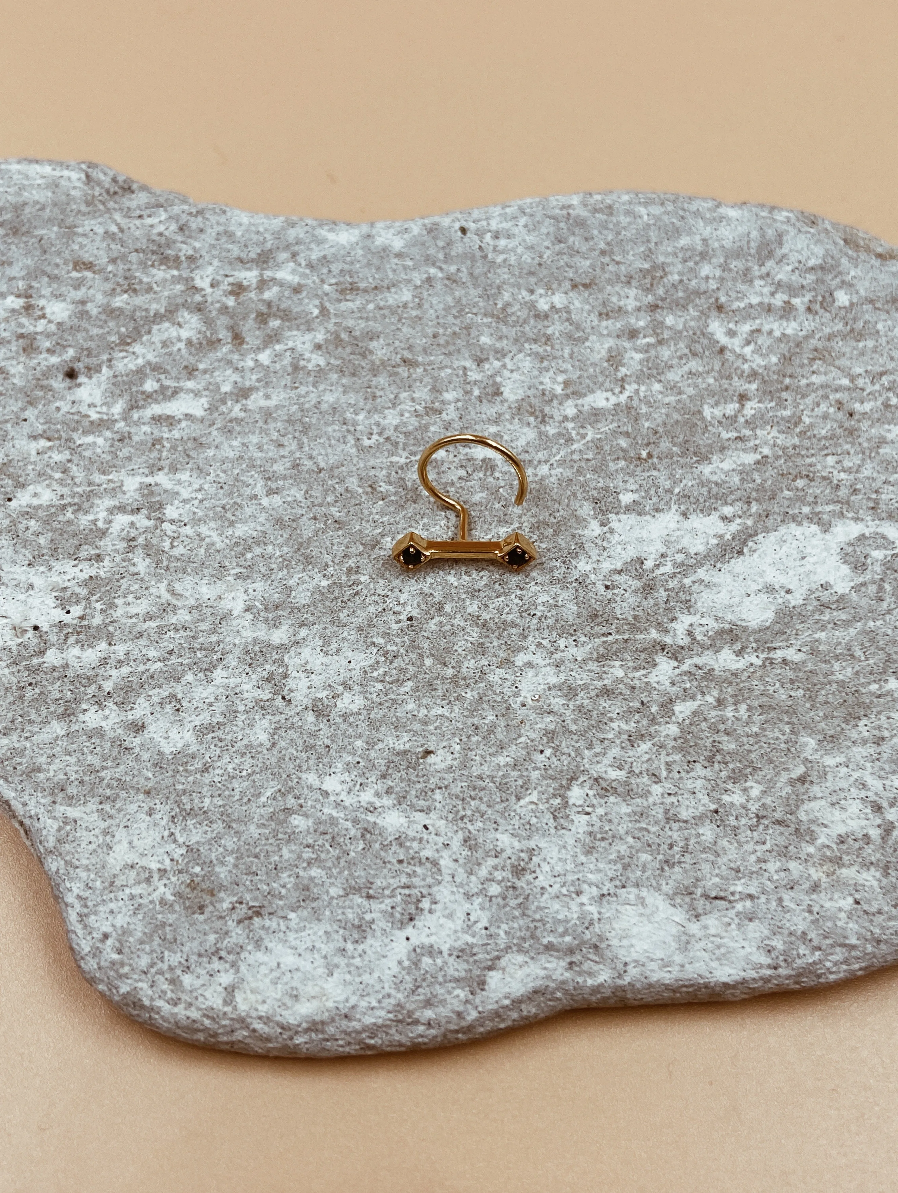 Kappu Aspect Nose Pin | 18kt Solid Gold