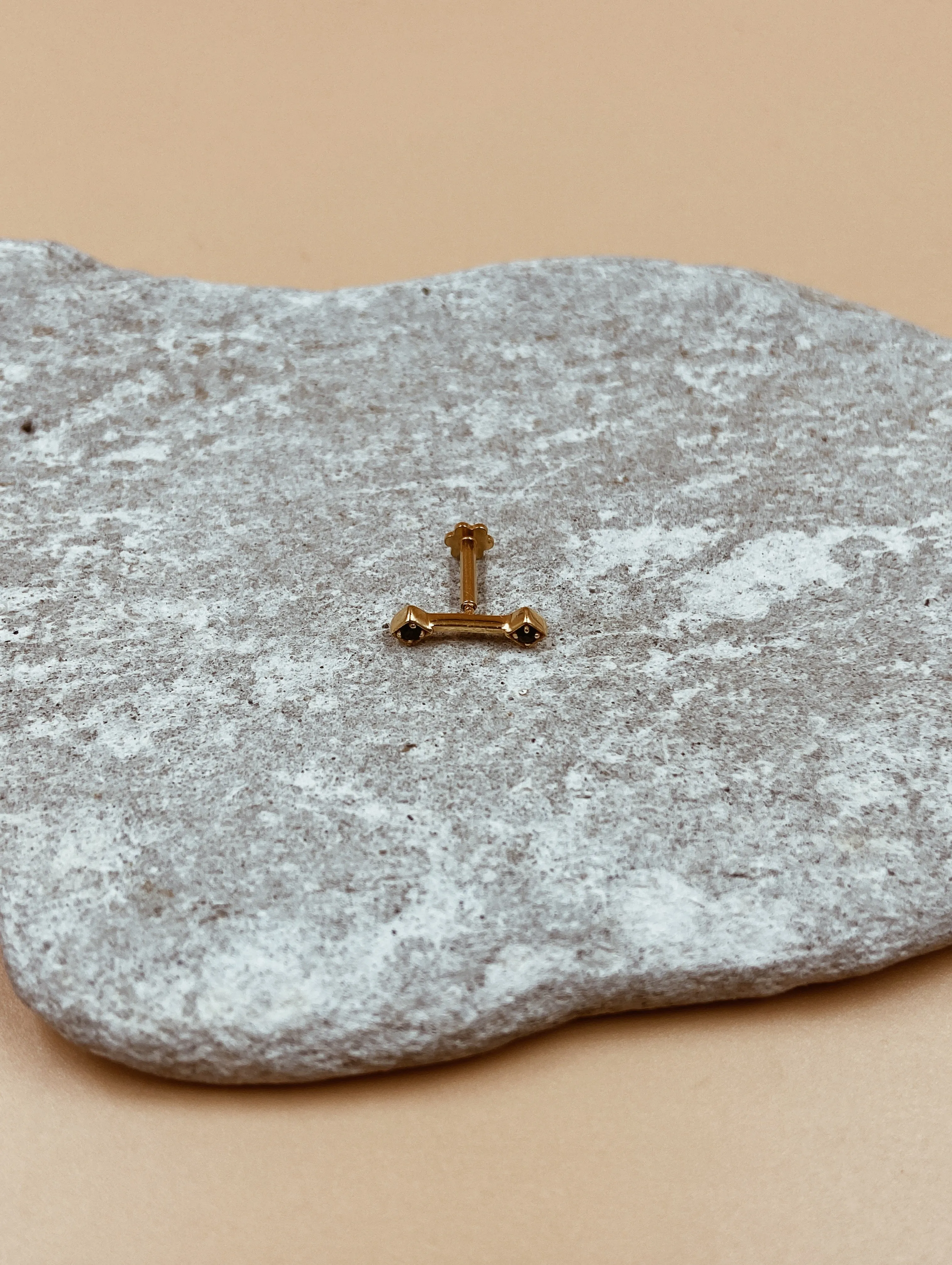 Kappu Aspect Nose Pin | 18kt Solid Gold
