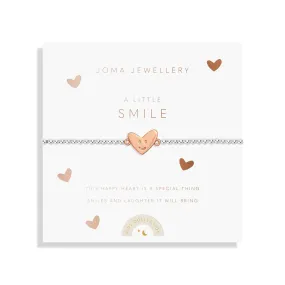 Kids A Little Smile Silver Rose Gold Plated Bracelet C765