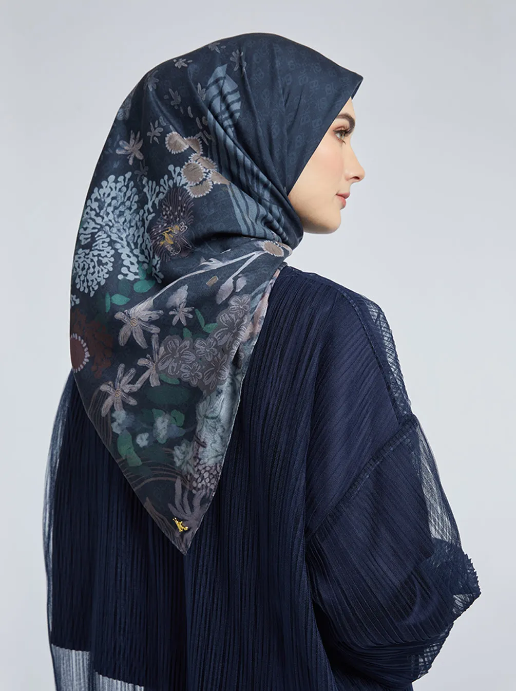 KIMMONIA SIGNATURE SCARF EVENING BLUE