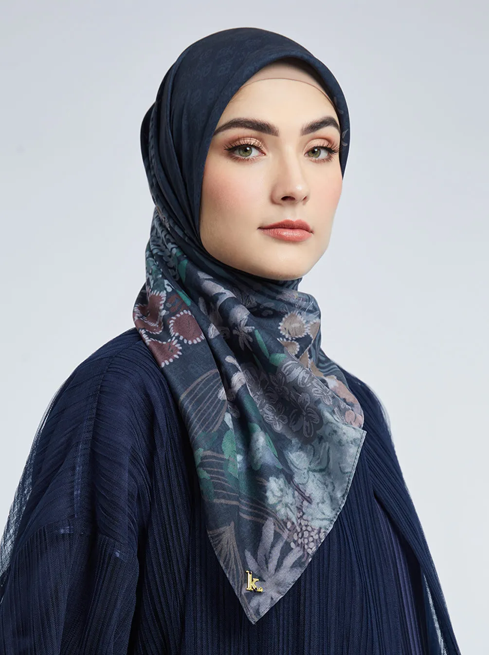 KIMMONIA SIGNATURE SCARF EVENING BLUE