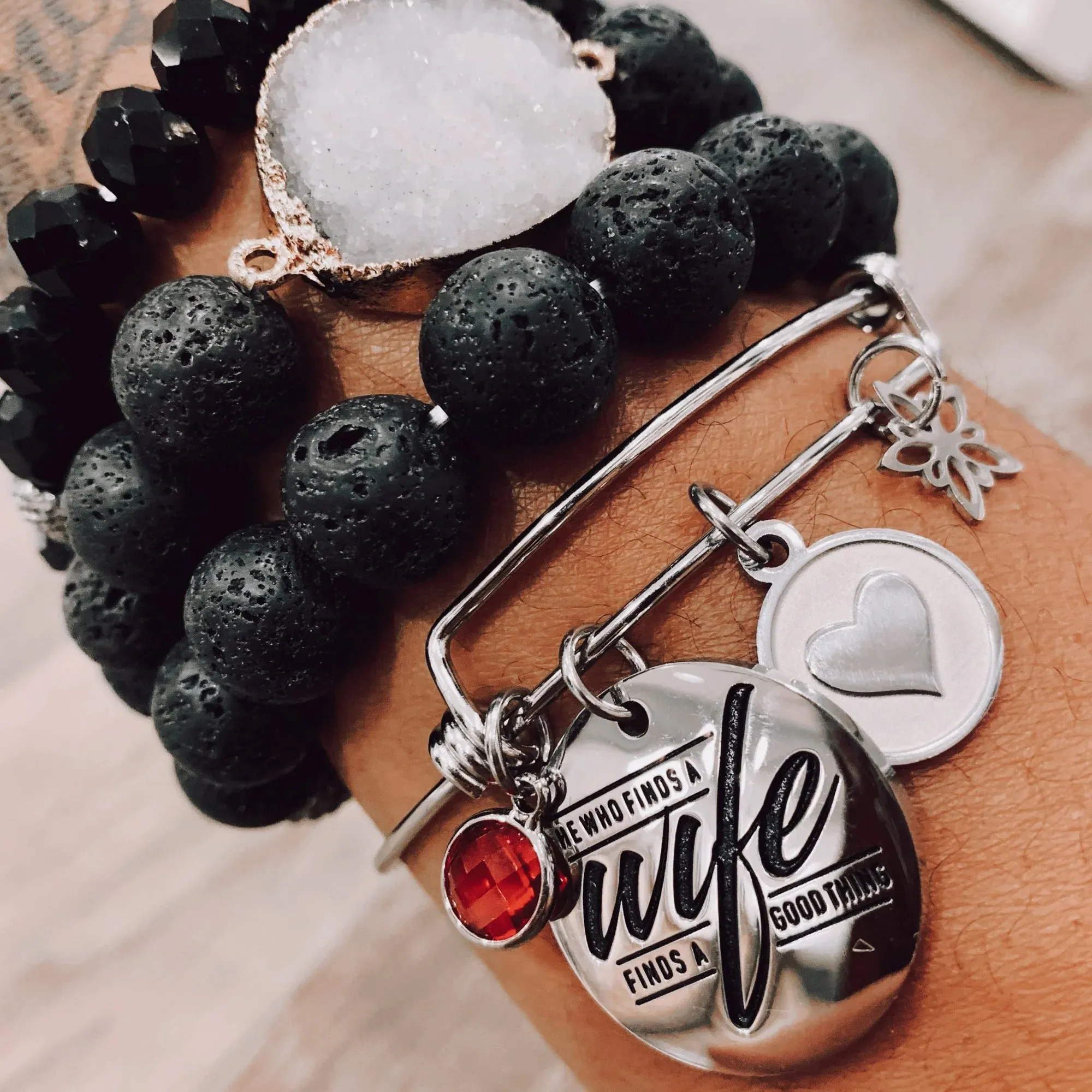 Kingdom Girl - Heavy Bead Set - Midnight Onyx