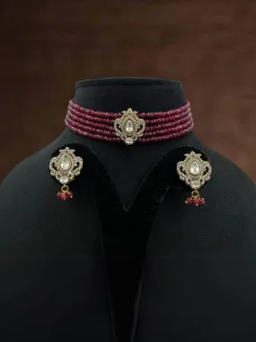 Kundan Studded Onyx Choker