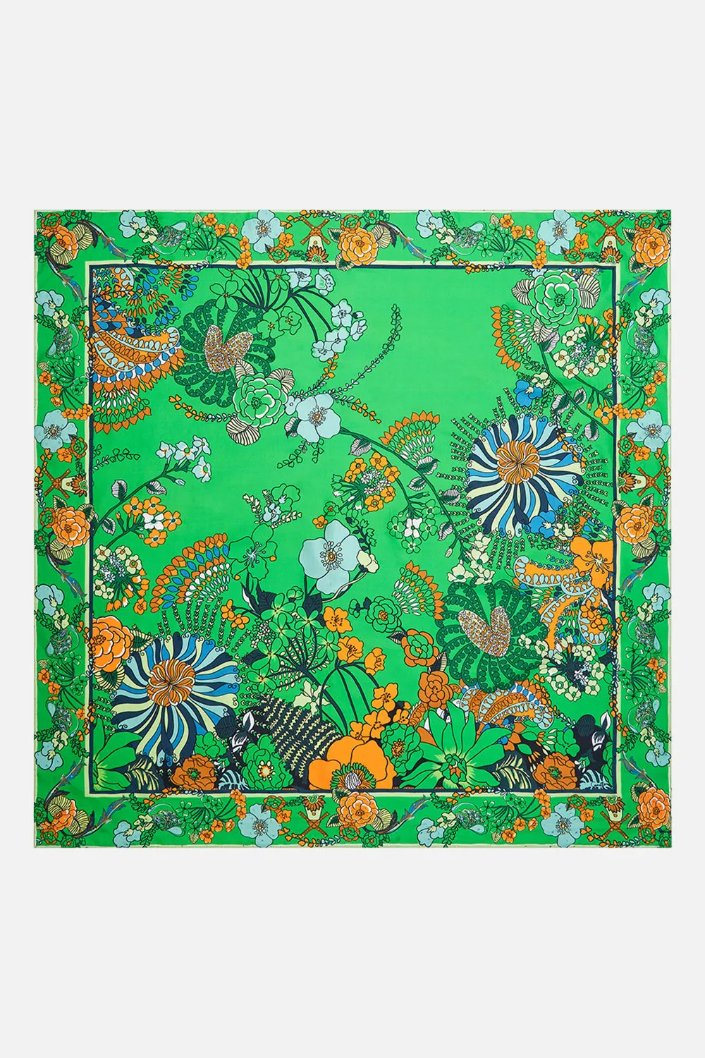 LARGE SQUARE SCARF GOOD VIBES GENERATION