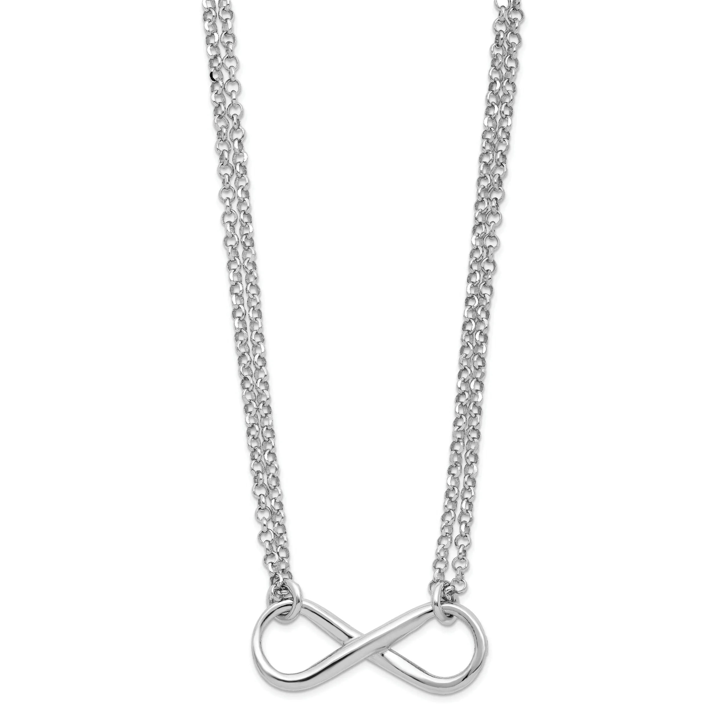 Leslie Sterling Silver Infinity Symbol Necklace