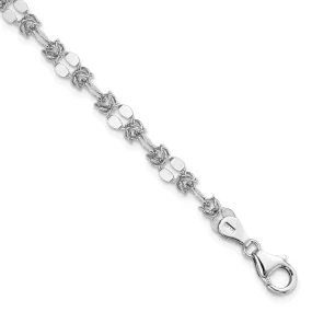 Leslies Sterling Silver Polished Fancy Bracelet