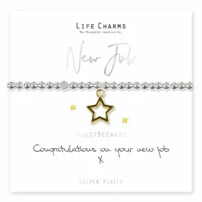 Life Charms Congratulations On Your New Job Bracelet
