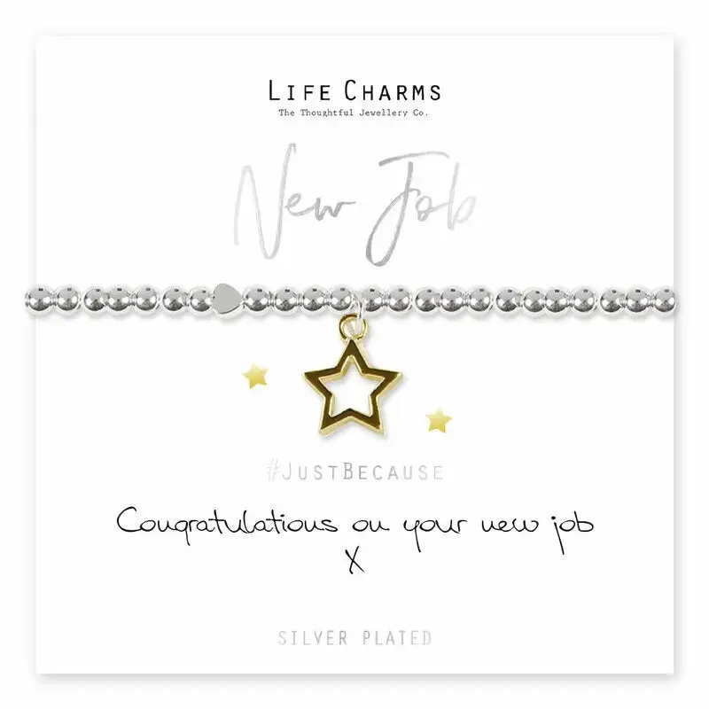 Life Charms Congratulations On Your New Job Bracelet