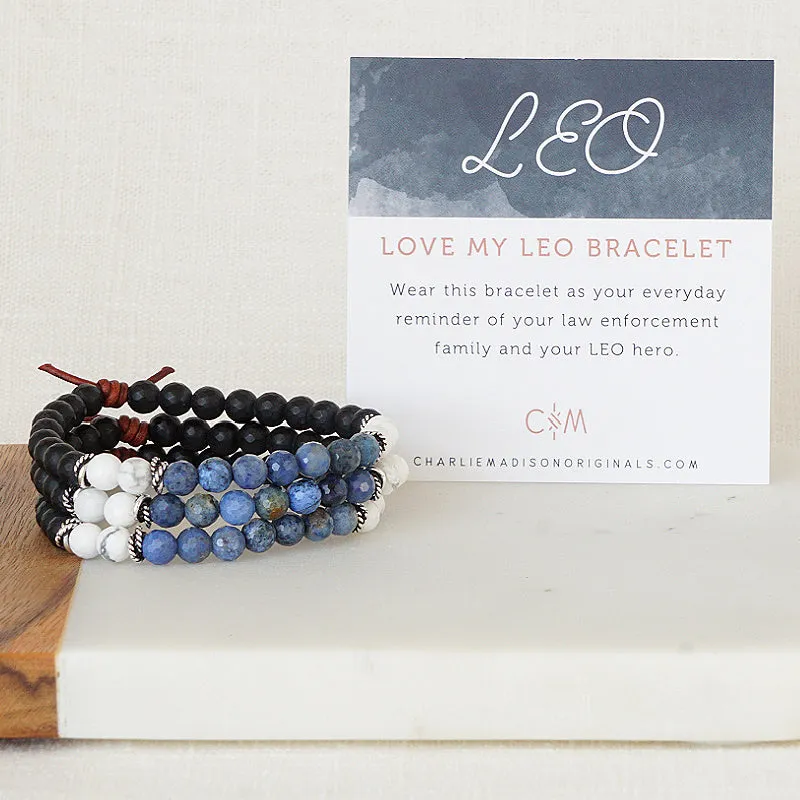 Love My LEO Mini Bracelet |  Families of Law Enforcement Officers Bracelet