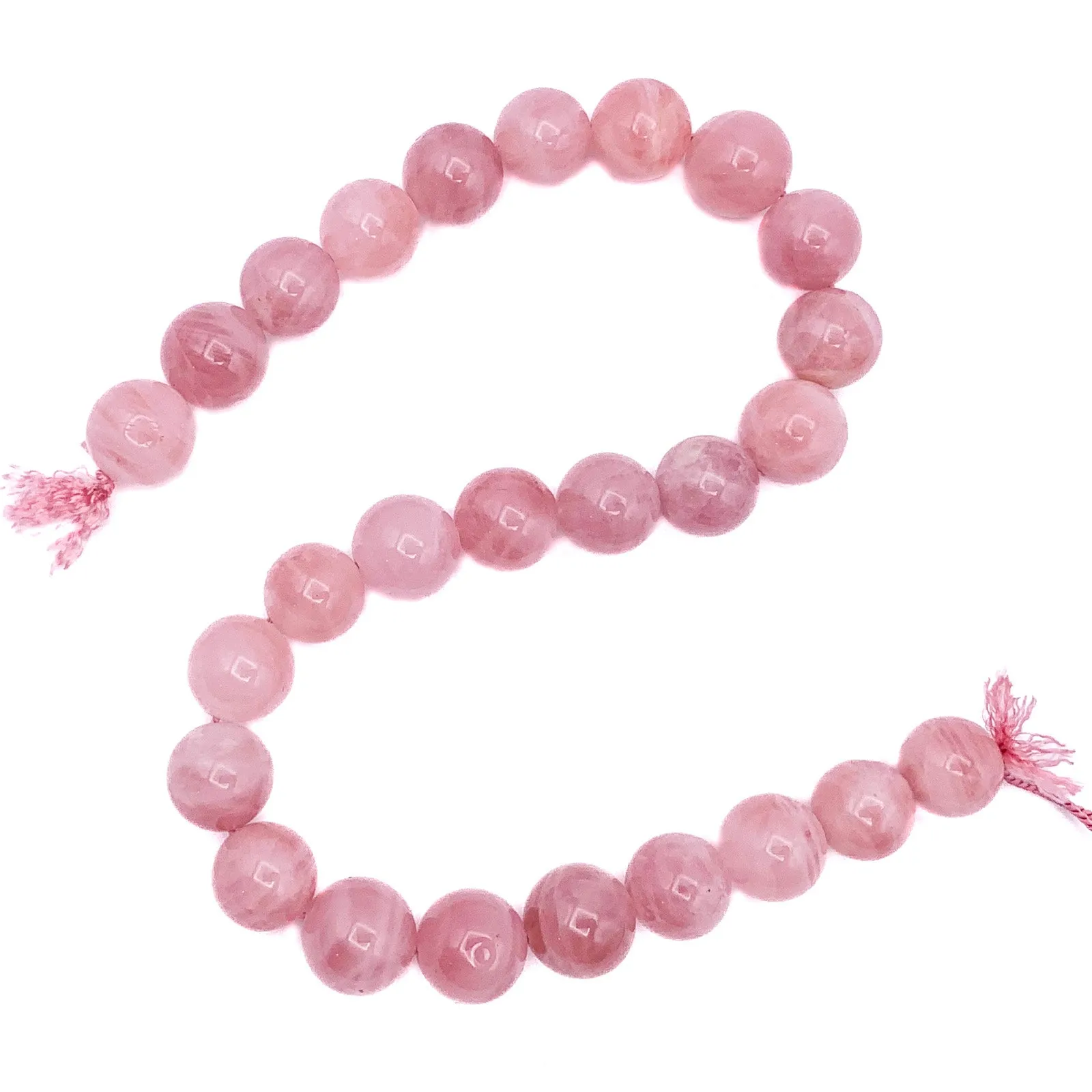 Madagascar Rose Quartz 14.5mm Smooth Rounds Bead Strand
