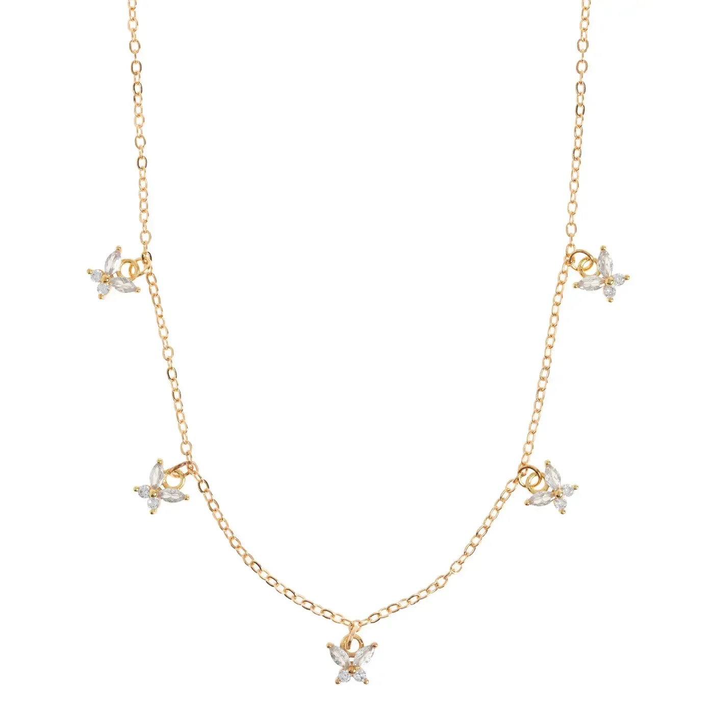 Maja - Crystal Butterfly Necklace