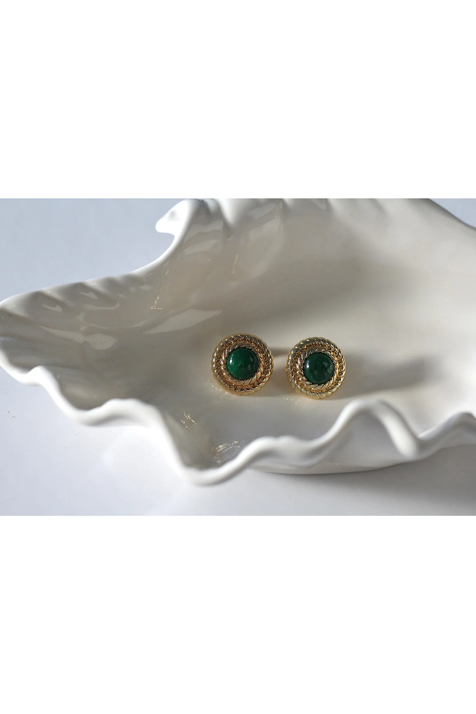 May Birthstone Earrings - Emerald