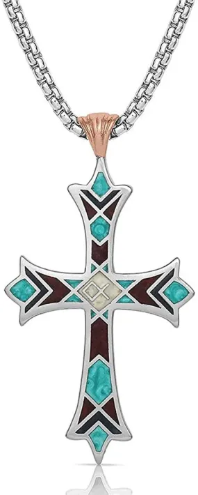 Montana Silversmiths American Legends Embracing Faith Cross Necklace