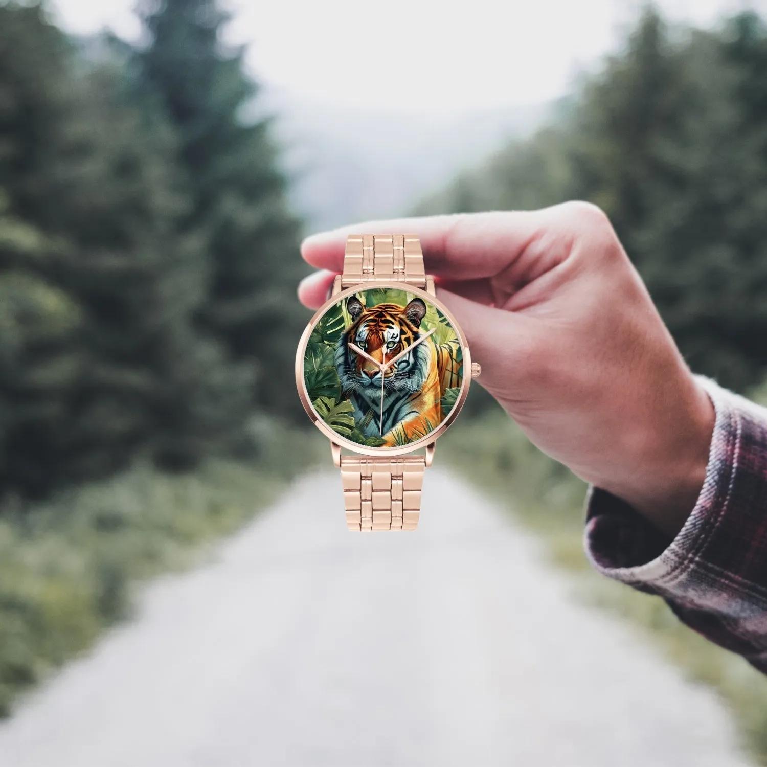 Montre à Quartz Instafamous "Tigre couché dan la jungle" (249)