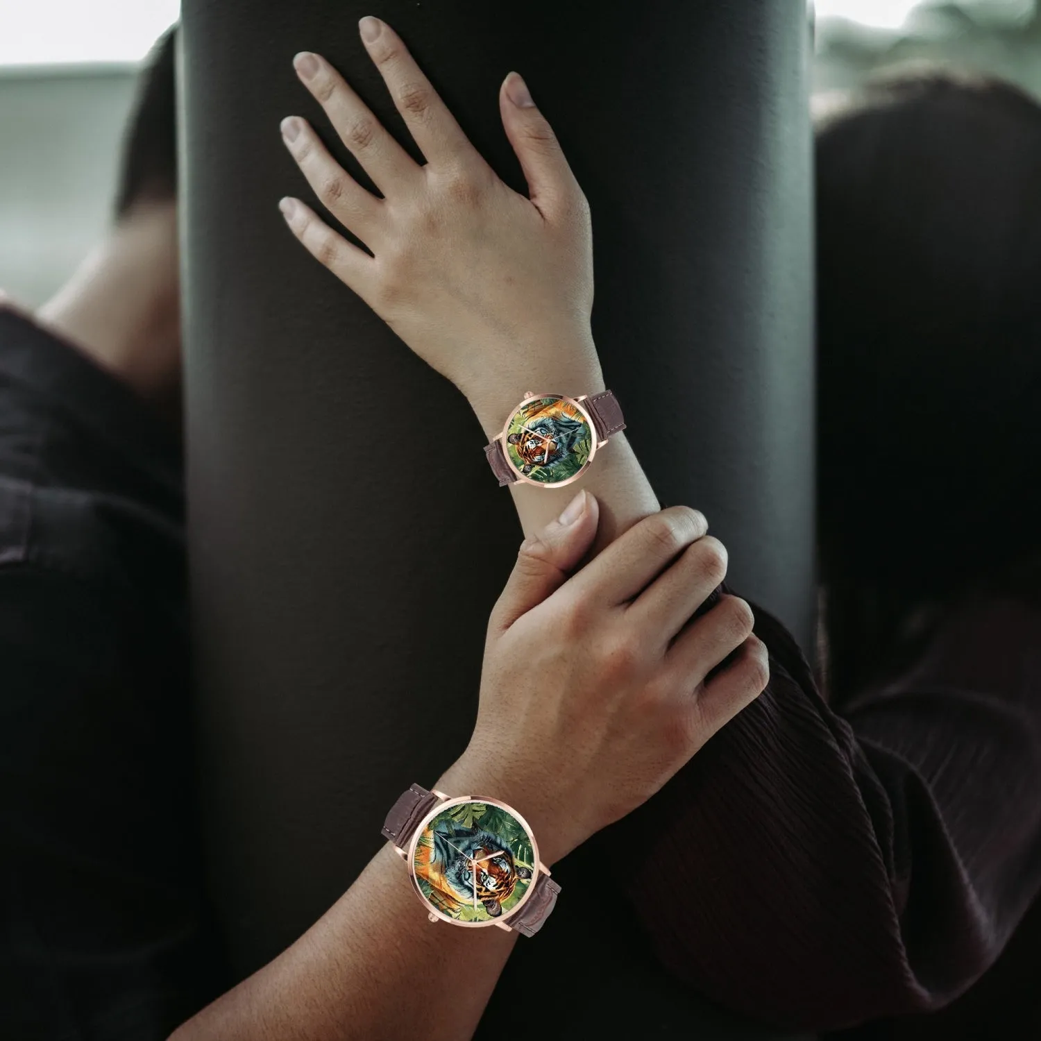 Montre à Quartz Instafamous "Tigre couché dan la jungle" (249)