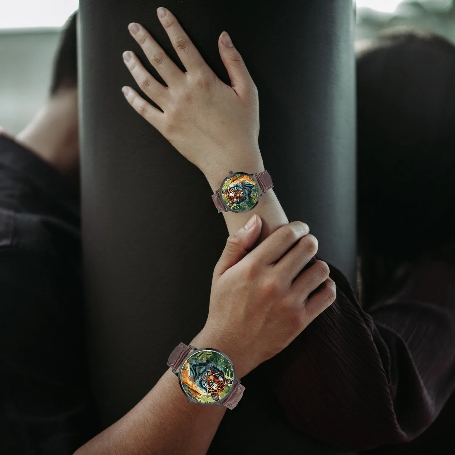 Montre à Quartz Instafamous "Tigre couché dan la jungle" (249)