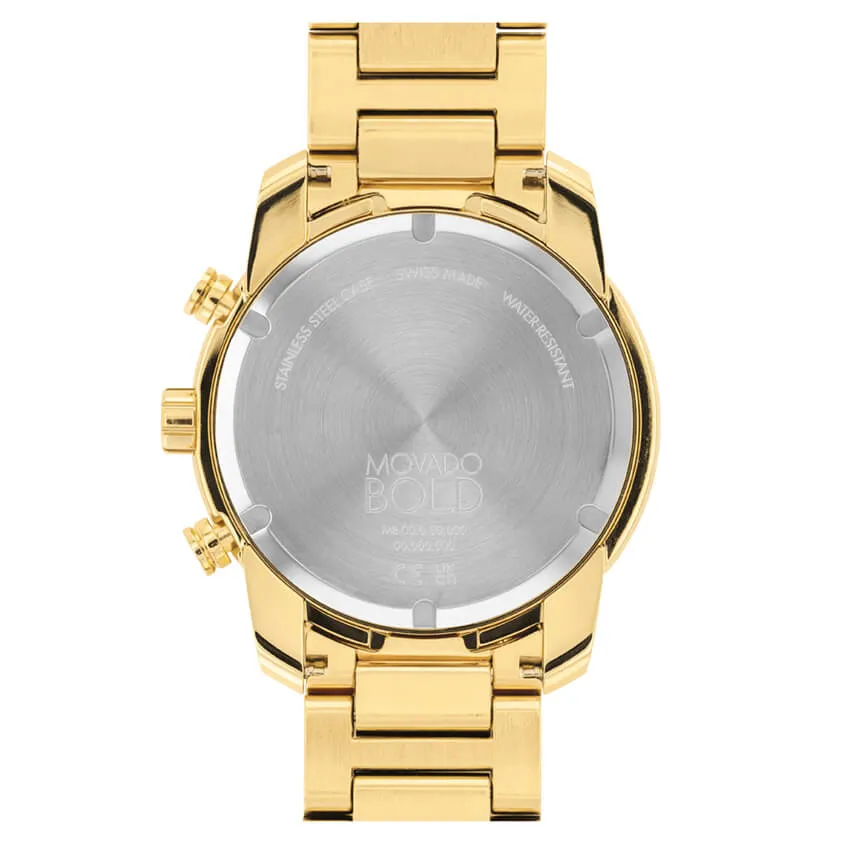 Movado BOLD Verso Yellow Gold Ionic-Plated Stainless Steel Men's Watch 3600741