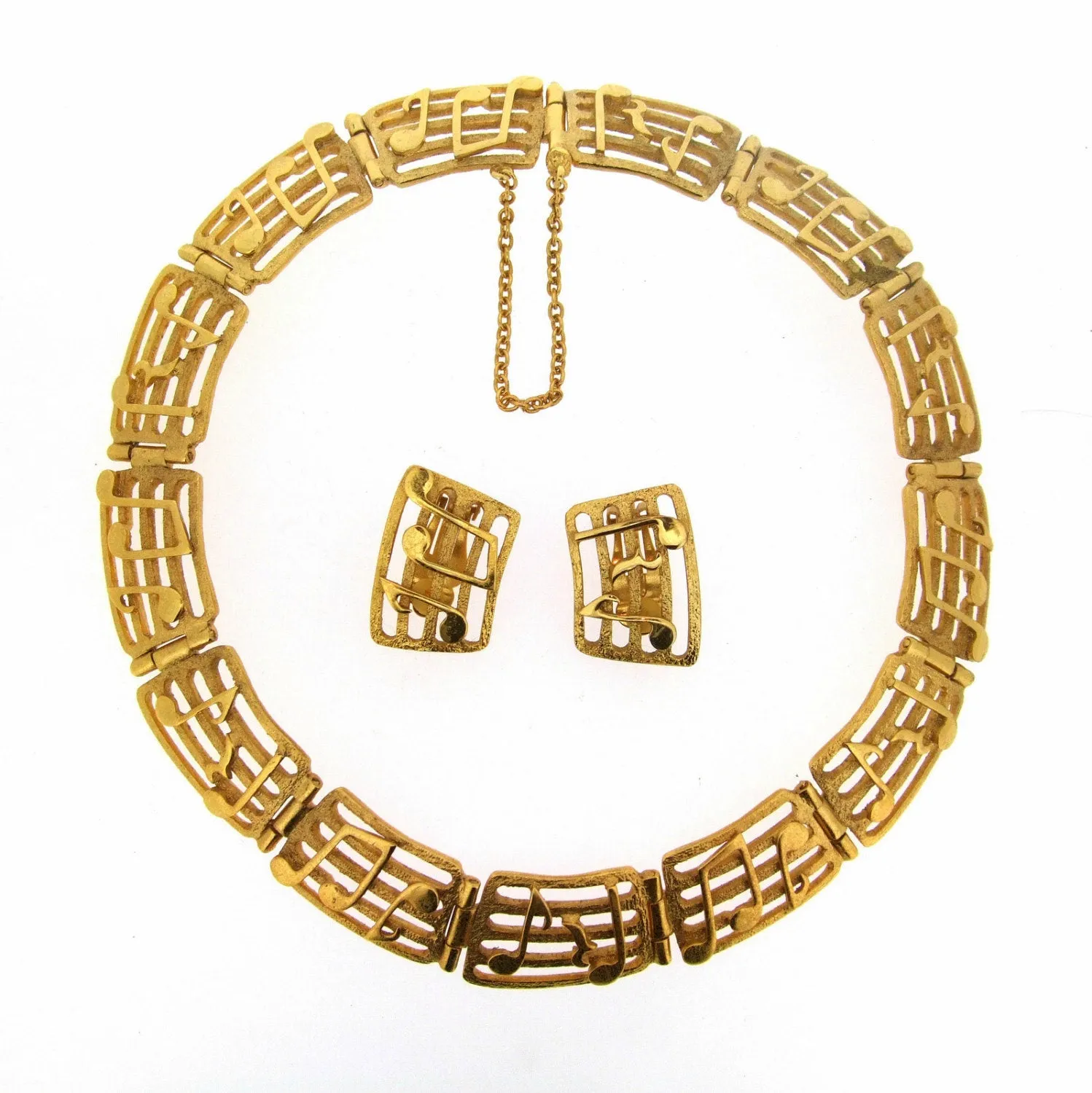Musical note Gold Necklace by Sardi