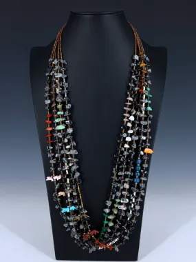 Native American Heishi Fetish Necklace