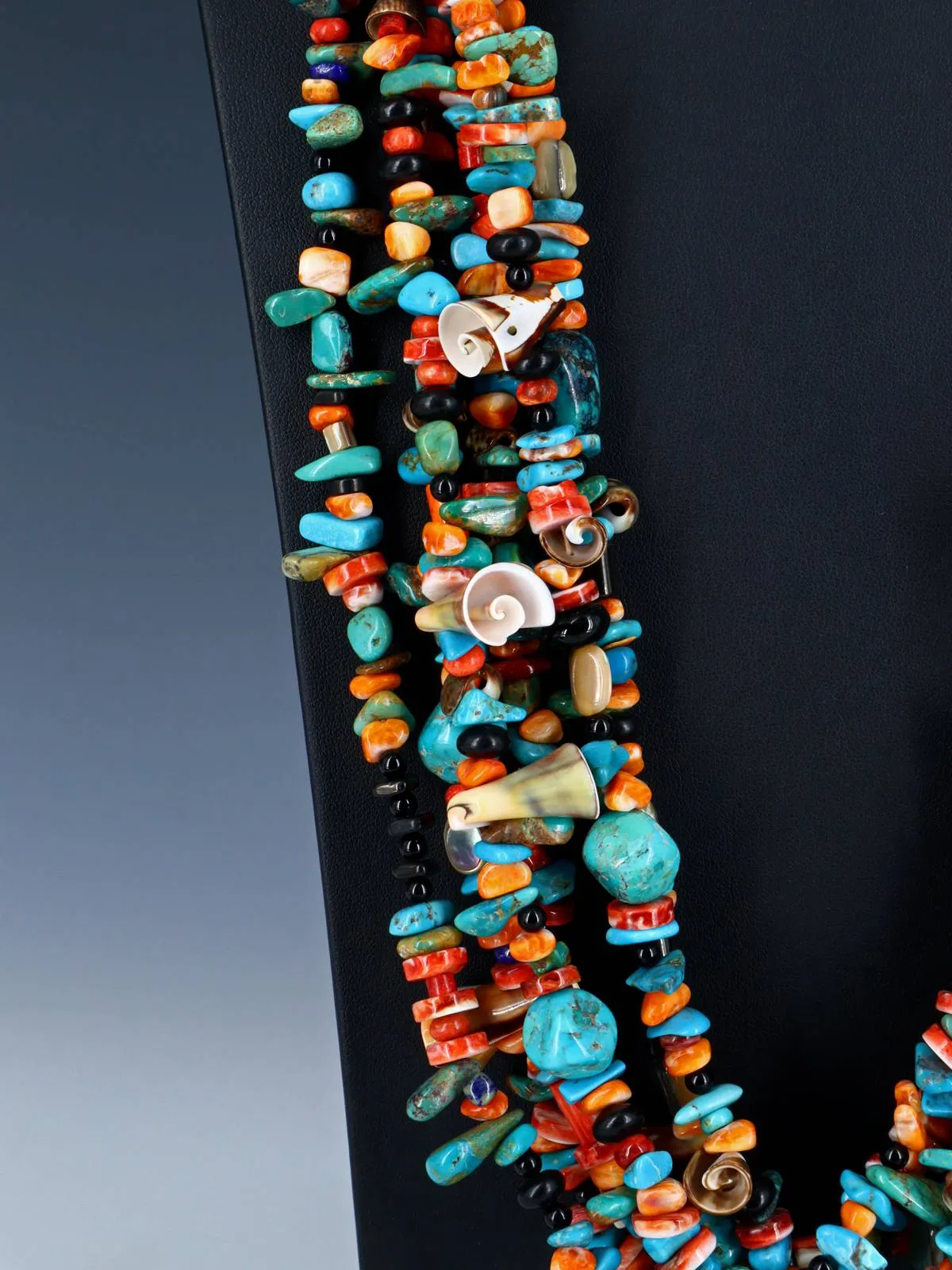 Native American Jewelry Santo Domingo Multistone Treasure Necklace