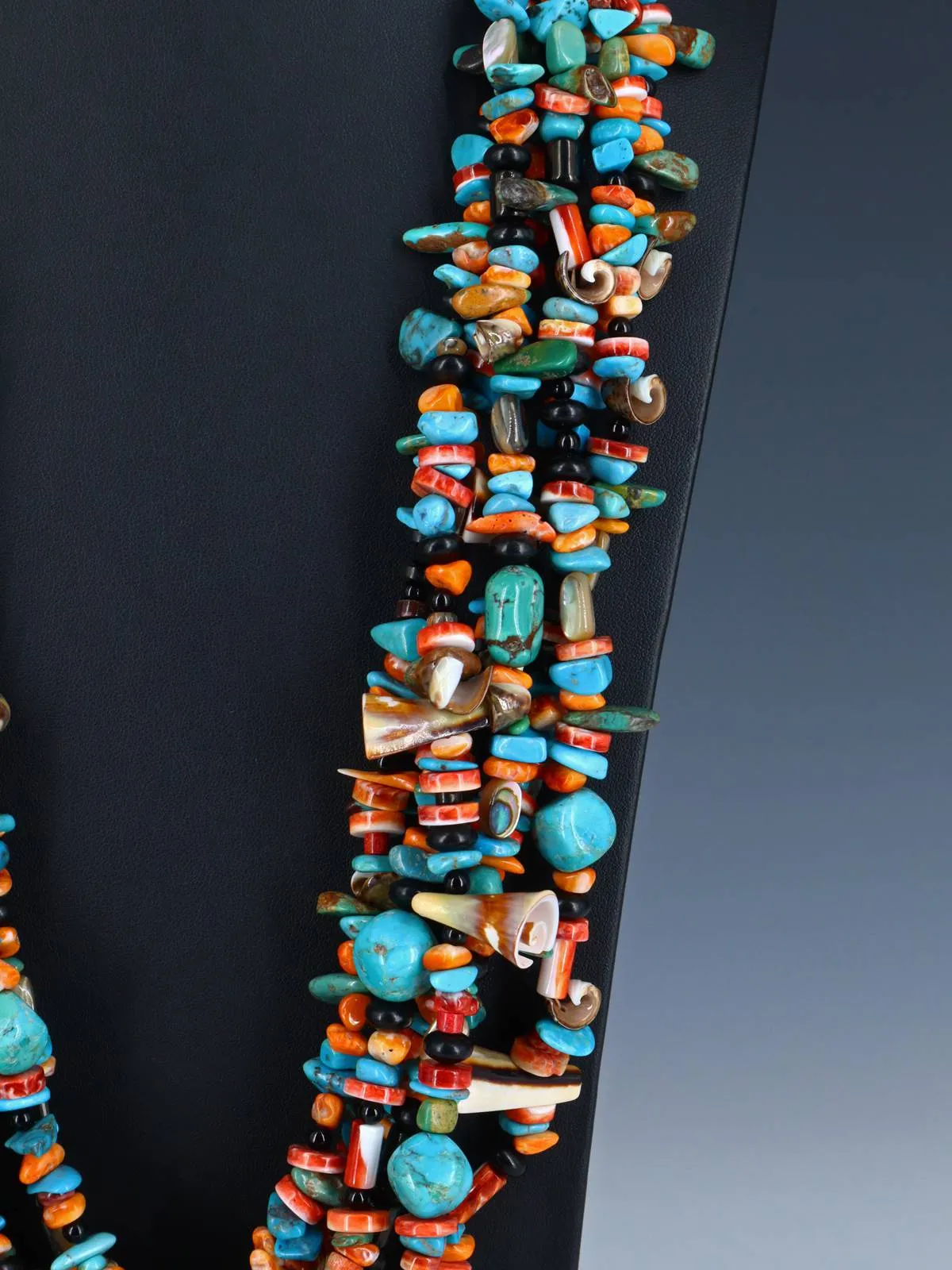 Native American Jewelry Santo Domingo Multistone Treasure Necklace