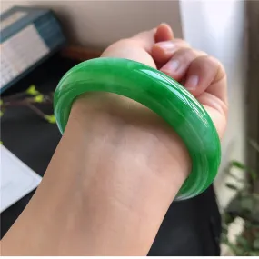 Natural Jade Bangle Jadeite Bangle Internal Diameter 57.3mm 00929