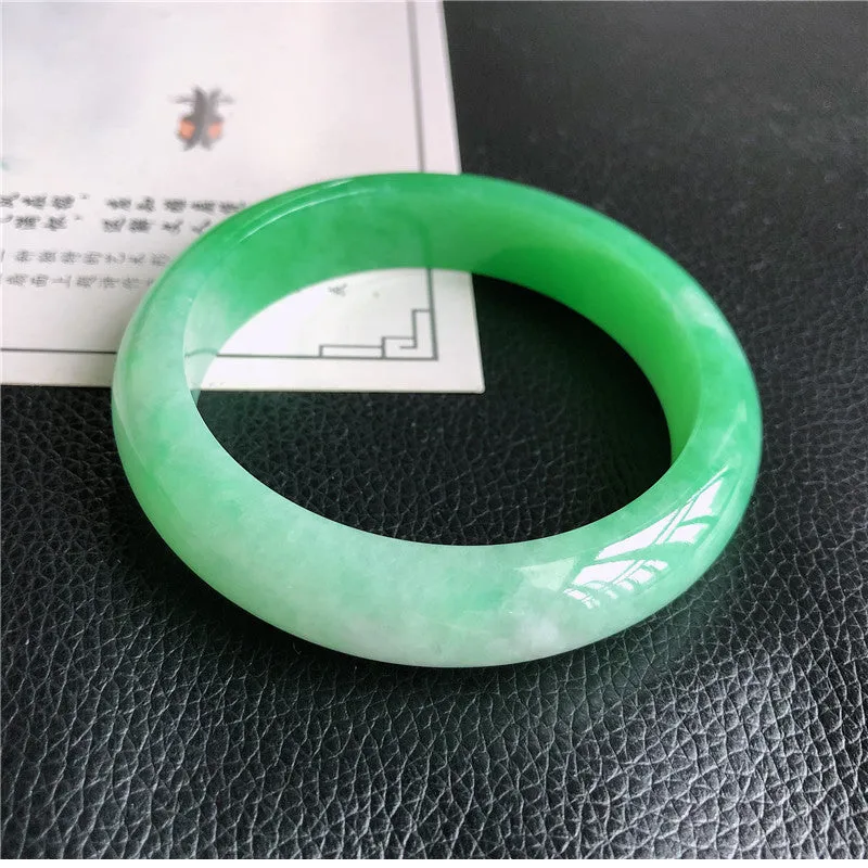 Natural Jade Bangle Jadeite Bangle Internal Diameter 59.4mm B2031221