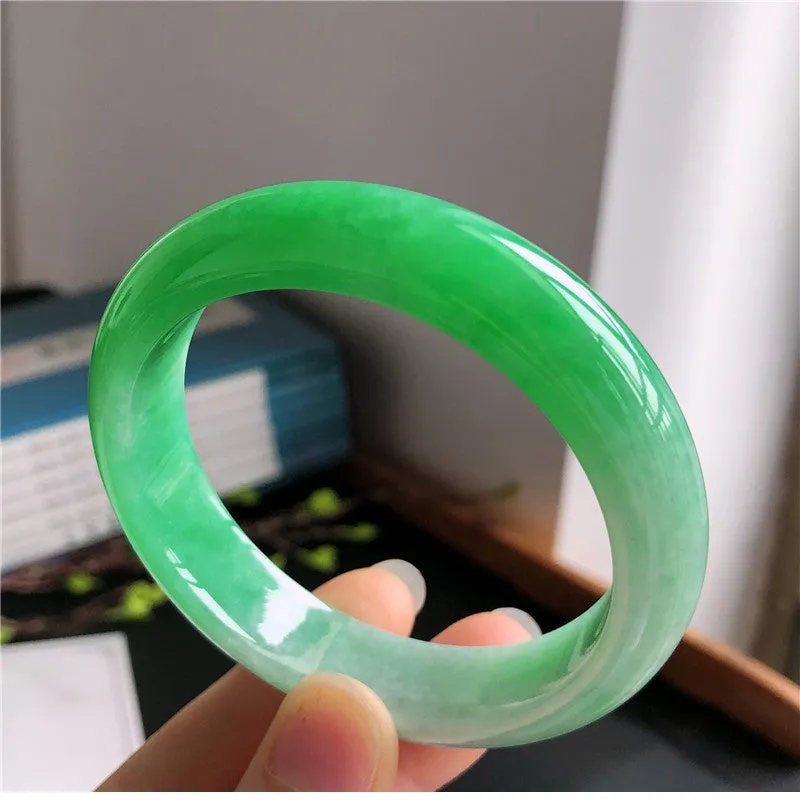 Natural Jade Bangle Jadeite Bangle Internal Diameter 59.4mm B2031221