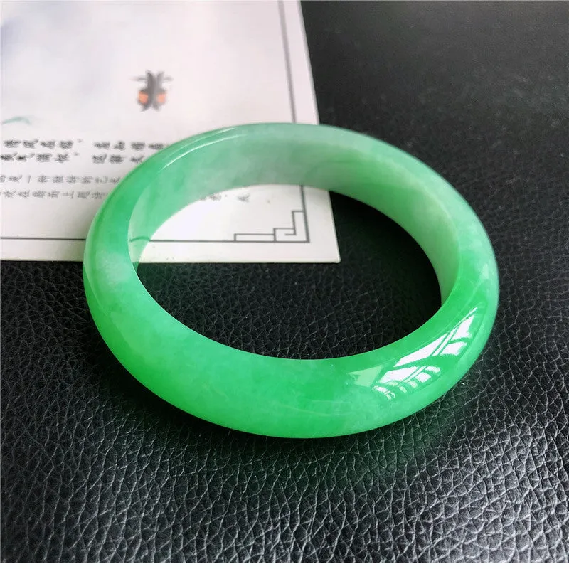 Natural Jade Bangle Jadeite Bangle Internal Diameter 59.4mm B2031221