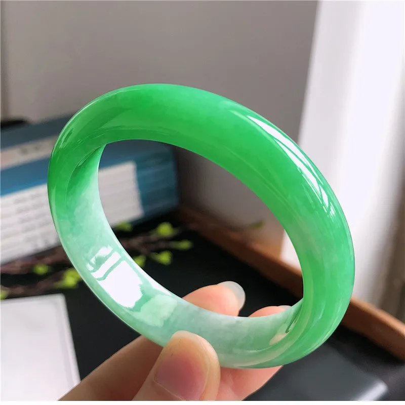 Natural Jade Bangle Jadeite Bangle Internal Diameter 59.4mm B2031221