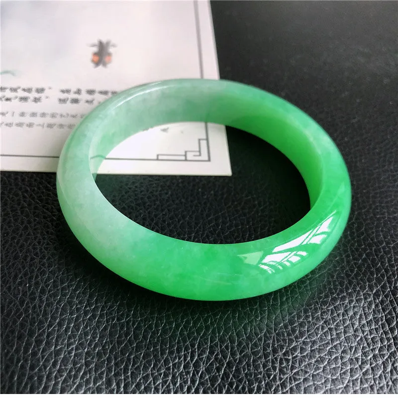 Natural Jade Bangle Jadeite Bangle Internal Diameter 59.4mm B2031221