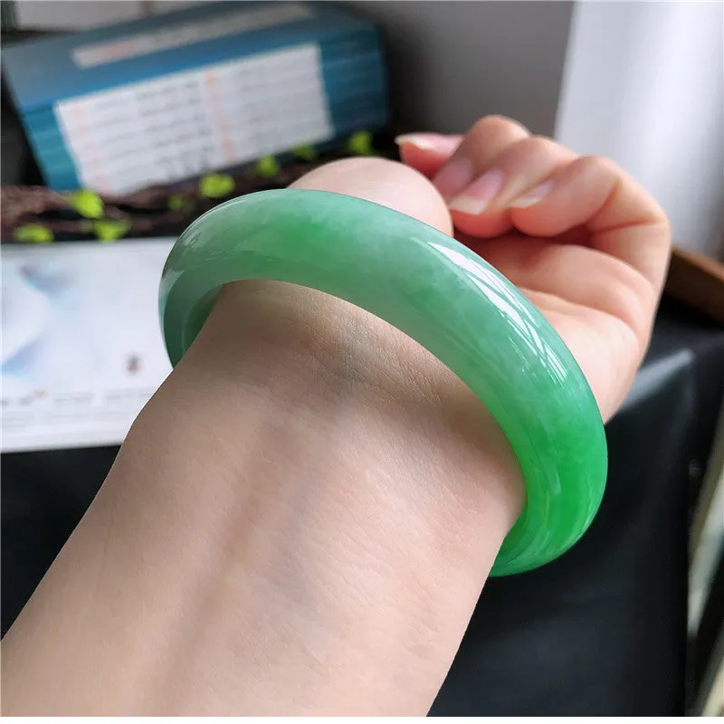 Natural Jade Bangle Jadeite Bangle Internal Diameter 59.4mm B2031221