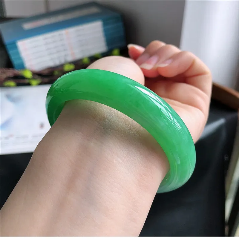 Natural Jade Bangle Jadeite Bangle Internal Diameter 59.4mm B2031221