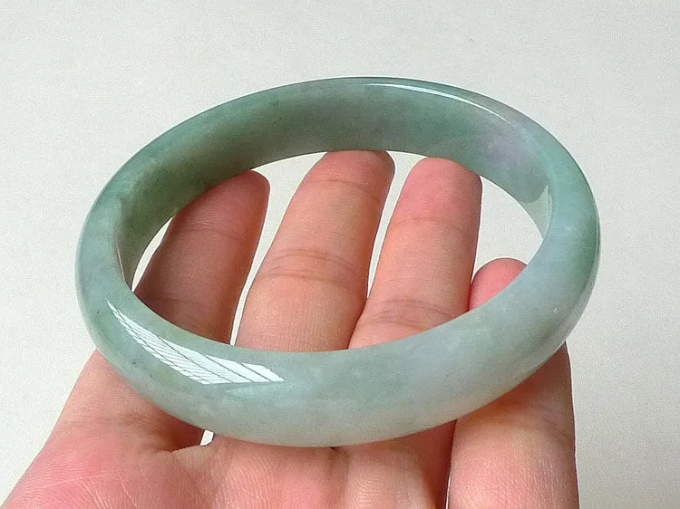 Natural Jade Bangle Jadeite Bangle Internal Diameter 60.5mm BER354