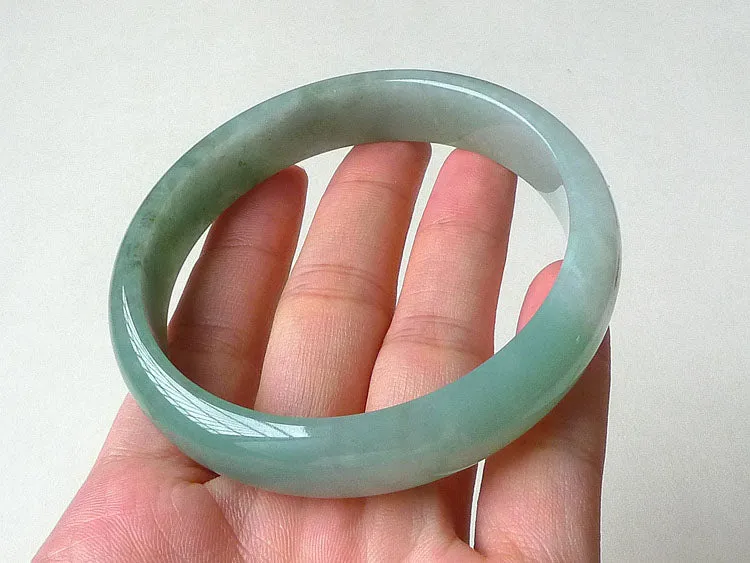 Natural Jade Bangle Jadeite Bangle Internal Diameter 60.5mm BER354